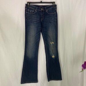 Levi’s Super-low 518 Flared Distressed Jean Size 9M